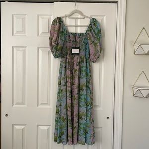 Cynthia Rowley Alice smocked dress size XS